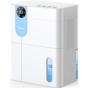Dehumidifier, VEWIOR 152 OZ Dehumidifiers for Home, (900 sq.ft) Quiet Dehumidifier for Basement with Large Water Tank, Dehumidifiers for Bathroom Bedroom RV Closet with Auto Shut Off and Night Light (White)