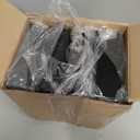 Fuyoooo Paper Organizer for Desk Stackable Plastic Paper Tray Office Organization and Storage 9.37 x 5.91 x 1.57 Inch Stacking File Rectangular Letter Tray for Office Desktop(Black,8 Pcs)