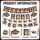 baotongle 15pcs Graduation Decorations 2026 Banner Themed Set Congrats Grad Banner Streamers Kit Complete Party Supplies for High School College Celebrations