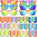 36 Pack Kids Sunglasses Bulk with UV400 Protection, 12 Colors Neon Sunglasses for Birthday Party Favors, Beach, Graduation Gift, Summer Pool Party Supplies, Goody Bag Filler, Boys Girls Classroom Gift