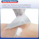 Niceful 50 Count Adhesive Gauze Island Dressing 4" x 4", Water-Resistant Wound Dressing, Sterile & Absorbent Medical Grade Dressing Pads First Aid Pads FSA Eligible