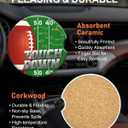 Swooflia Car Coasters for Men - Touch Down Ceramic Car Cupholder Coaster Cool Absorbent Mat Coaster with Cork Base 2 Pack Automotive Cup Holder Accessories New Driver Gifts