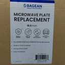 Microwave Plate Replacement 16.5 inch Fits WB48X10046 and WB48X29704 GE Microwave Turntable Plate - Exact Replacement Microwave Glass Plate - Durable Oven Dish Tray For Better Reheating and Cooking