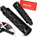 Benlari Motorcycle Foot Pegs, CNC Aluminum Mounting Footpegs, Footpegs Footrest Passenger Pedals 10MM Compatible for Harley Sportster, Dyna, Road King, Black