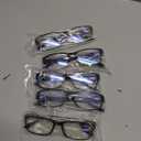 Gaoye Professional Reading Glasses for All Day - Computer Readers with Blue Light Protection - Value Pack (Light Black*3 & Leopard*2) 1.0 x