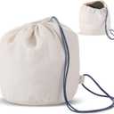 Dansydaisy 1 Pcs Travel Cotton Case Bag Sleeve Drawstring Pouch for Travel Pillow, Travel Neck Pillow Bag with Drawstring Travel Pillow Case Cover for Airplanes Trips Camping Storage