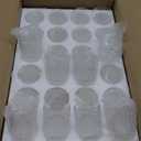 48 Pack Clear Votive Candle Holders, Vintage Glass Candle Holder for Floating Candle, Tealight Candle Holder for Table Centerpieces Home Bridal Shower Birthday Christmas Wedding Table Decor(48)