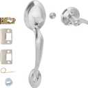 Schlage FE285PLY626FLARH Satin Chrome Plymouth Lower Handleset for Electronic Keypad with Flair Interior Right Handed Lever
