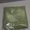 DeZerlor 12 Pack Sage Green Cotton Linen Napkins with Fringe Spring Cloth Napkins Set of 12 Boho Handmade Dinner Napkins Bulk for Wedding Bridal Baby Shower Valentine's Day, 17 x 17 Inches