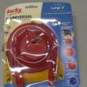 Korky 3060BP Universal Toilet Flapper Replaces Most Large 3-Inch Flappers - Long Lasting Rubber - Easy to Install - Made in USA, Red