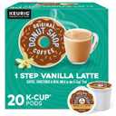 The Original Donut Shop Vanilla Latte, Single-Serve Keurig K-Cup Pods, Flavored Coffee, 20 Count, Best By 31 JAN 2025