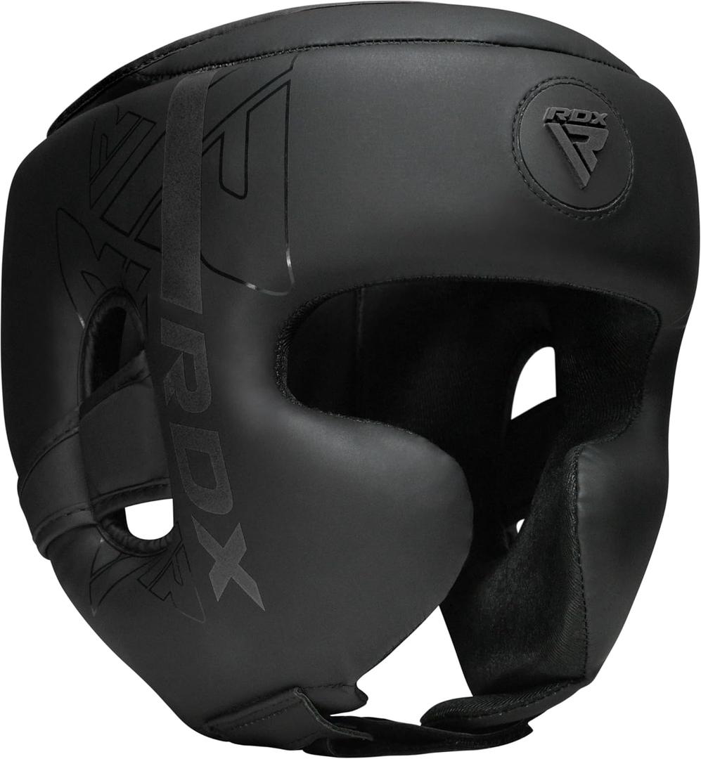 RDX Boxing Headgear, MMA Training, Adjustable Padded Kara,Muay Thai Headgear, Kickboxing, Sparring, Martial Arts, Karate, Taekwondo Helmet, Large