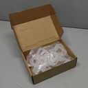 Chunful 24 Packs Clear Church Pew Clips for Weddings Heavy Duty Plastic Pew Hooks Decorations Church Bench Bow Holders for Aisle Chairs Railing Bow Garland Decor
