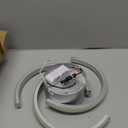 ADISUN LED Modern Ceiling Light,6000K Semi Flush Mount Ceiling Light Fixture, Small Ceiling Lamp for Living Room Bedroom Bathroom Kitchen(D11 in*H2.9 in; 33W) (Silver)