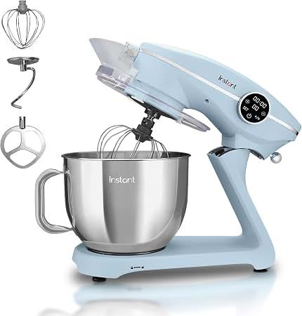 Instant Pot Instant Stand Mixer Pro,600W 10-Speed Electric Mixer with Digital Interface,7.4-Qt Stainless Steel Bowl,Dishwasher Safe Whisk,Dough Hook and Mixing Paddle, Pearl