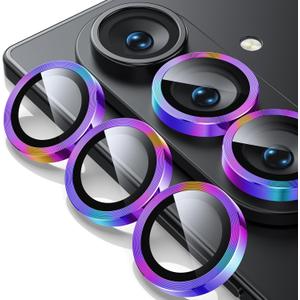 WSKEN for Z Fold 7 Camera Lens Protector Case Cover - Ultra HD Anti-Reflective Tempered Metal Glass Anti Scratch Rear Camera Screen Protector Film for Samsung Galaxy Z Fold 7 5G Accessories,Colorful