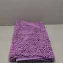 OLANLY Bathroom Rugs 30x20, Extra Soft Absorbent Chenille Bath Rugs, Rubber Backing Quick Dry, Machine Washable Bath Mats for Bathroom Floor, Tub and Shower, Home Decor Accessories, Lavender