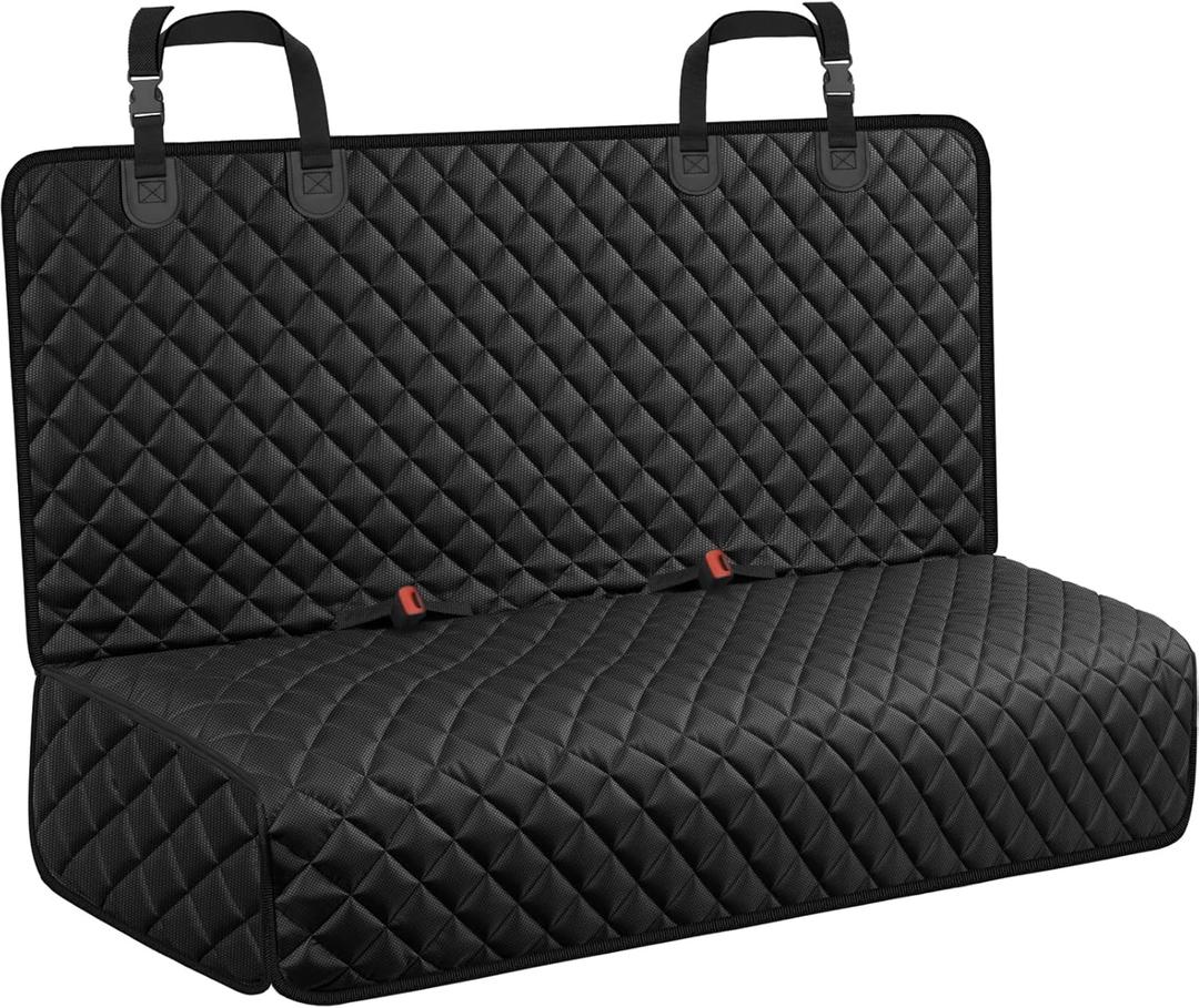 URPOWER Dog Car Seat Cover for Back Seat - Waterproof Car Seat Protector for Child Carseat & Pets, Nonslip Car Seat Covers for Cars, SUVs & Small Trucks (Medium (52" x 49"), Black)