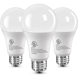 TJOY LED Light Bulbs, 100 Watt Equivalent A19, 5000K Daylight LED Bulbs, 15W Bright White Light Bulbs, Energy Saving Light Bulb with E26 Standard Base, 1500 Lumens Non Dimmable Lamp Bulb, 3 Pack