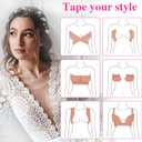 Boob Tape,2 Rolls Breast Tape With 10 Pairs Disposable Nipple Covers,Breast Lift Tape for A-E Cup Blue