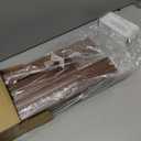 DEZ FURNISHINGS Cordless 2" Faux Wood Blind, 35" W x 60" H, Dark Oak