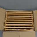 9 Tier Bamboo Shoe Rack, Foldable 9 Tier Bamboo Corner Shoe Rack, Space-Saving Organizer for Shoes, No Assembly Narrow Shoe Shelf for Entryway Closet Dorm (Wood Color)