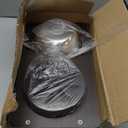 SHAINFUN Elevated Dog Bowls with Slow Feeder & Mat for Medium Large Dogs, Adjustable Height, Raised Dog Bowl Stand with 2 Stainless Steel 58oz Bowls, Tall Dogs Food Water Bowl Wooden & Metal Holder (Brown-1.7L)