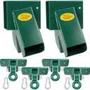 BETOOLL Swing Sets Brackets - 2 A-Frame Swing Set Brackets and 4 Swing Hangers with All Mounting Heavy Duty Hardware Included - Swing Set Kit for Porch, Yard, Playground - Green
