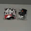 Littledropet Dalmatian Dog Halloween Costume with Black White Wig,Pet Cape Cloak Party Dress Up Outfit Funny Clothes for Small Medium Large Dogs (Black, Large(for Large Dog))