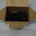 (150 pcs)#81-1/2" Black Truss Head Wood Screws Quick Metal Self Tapping Zinc Oxide