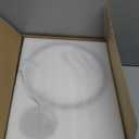 28 Inch Retractable Ceiling Fan with Light Remote Dimmable 6 Speed Reversible Small Light Ceiling Fixtures Modern Bladeless Silent Smart Fan for Bedroom Living Room Kitchen (Black and Brown)