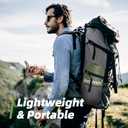 Joramoy 10ft x 10ft Waterproof Hammock Rain Fly,Portable Large Camping Tarp,Premium Lightweight Ripstop Nylon Cover with UV Protection Layer for Camping Hiking Outdoor (300D Od Green, 10ft x 10ft)