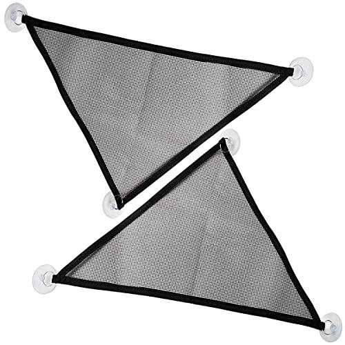 2 Pcs Bearded Dragon Lizard Hammock, Geckos Hammock, Breathable Mesh Reptile Hammock, Suitable for Iguanas, Anoles, Geckos, Snakes, Chameleon（Black）