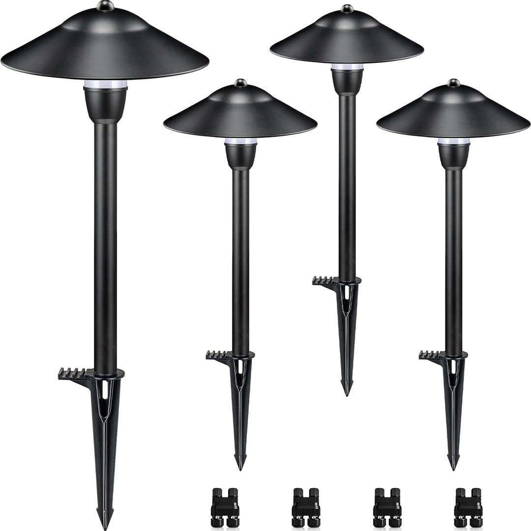 SUNVIE Low Voltage Pathway Lights LED Landscape Lights Low Voltage 3W 12-24V 3000K Landscape Lighting Cast-Aluminum Waterproof Landscape Path Lights for Yard Walkway Garden ETL Listed Cord, 4 Pack SUNVIE Low Voltage Pathway Lights LED Landscape Lights Low Voltage 3W 12-24V 3000K Landscape Lighting Cast-Aluminum Waterproof Landscape Path Lights for Yard Walkway Garden ETL Listed Cord, 4 Pack
