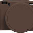 Easy Hood RX100 Case, Silicone Camera Case Lightweight Soft Carrying Cover with Removable Lens Cover for Sony DSC-RX100 III / RX100 V / RX100 IV / RX100 VII DSLR Camera (Brown)