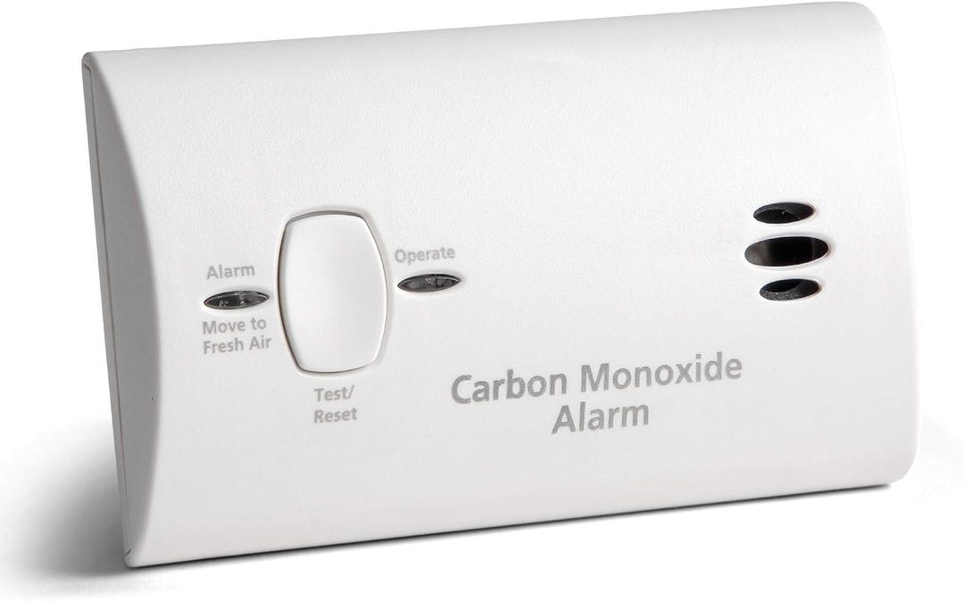 Kidde Carbon Monoxide Detector, AA Battery Powered, Portable for Travel or Home, 85 dB Alarm, LED Status Indicators, 3rd Edition