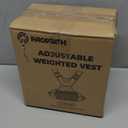 Adjustable Weighted Vest PACEARTH Ironsand Weight Vest with Six 1.5-lb Adjustable Weights, 20  lbs Total, Big Zipper Pouch, Home Workout Weight Vest for Men and Women in Cardio and Strength Training