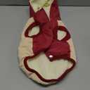 Fleece Lining Extra Warm Dog Hoodie in Winter for Small Dogs Jacket Puppy Coats with Hooded,Beige and Red M (Medium (Pack of 1))