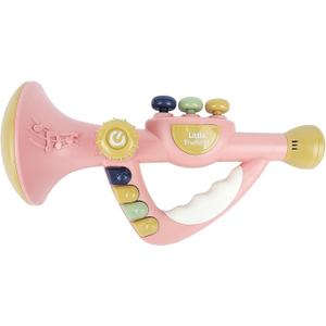 Musical Toys for Kids, Little Trumpet Toy for Toddlers, Blow Horn Baby Educational Toys, Infants Music Toy for Girls Boys Ages 1 2 3 Years Old (Pink)