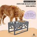 AVERYDAY 54oz Stainless Steel Dog Bowls Set, 2 Pack for Replacement Dogs Bowl Stand, 6.8 Cups Metal Dog Bowls, 8 Inch Medium Large Dogs Water Bowl for Raised Feeder with Opening 7.48-7.72"