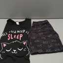 VENTELAN Women Pajamas Cute Christmas Bear Sleepwear Long Sleeve Stripes Loungewear, Small