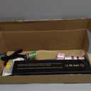 Hot Comb Hair Straightener Set for Lace Front Wigs - Heat Pressing Combs Ceramic Curling Flat Iron Electric Hot Comb for Wigs - Hair Straighteners Straightening Comb for Women Wig Installation Kit (Rose Red)