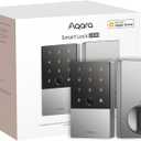 Aqara Smart Lock U100, Fingerprint Keyless Entry Door Lock with Apple Home Key, Touchscreen Keypad, Smart Electronic Deadbolt, IP65 Weatherproof, Supports Apple HomeKit, Alexa, Google, IFTTT, Silver
