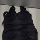 Womens Sports Bras, Yoga Comfort Seamless Stretchy Sports Bra for Women 3 Pack (Large, Black)