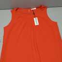 Beyove Womens Chiffon Tank Tops Crewneck Loose Fit Basic Casual Summer Sleeveless Shirts Blouse (Red, L)