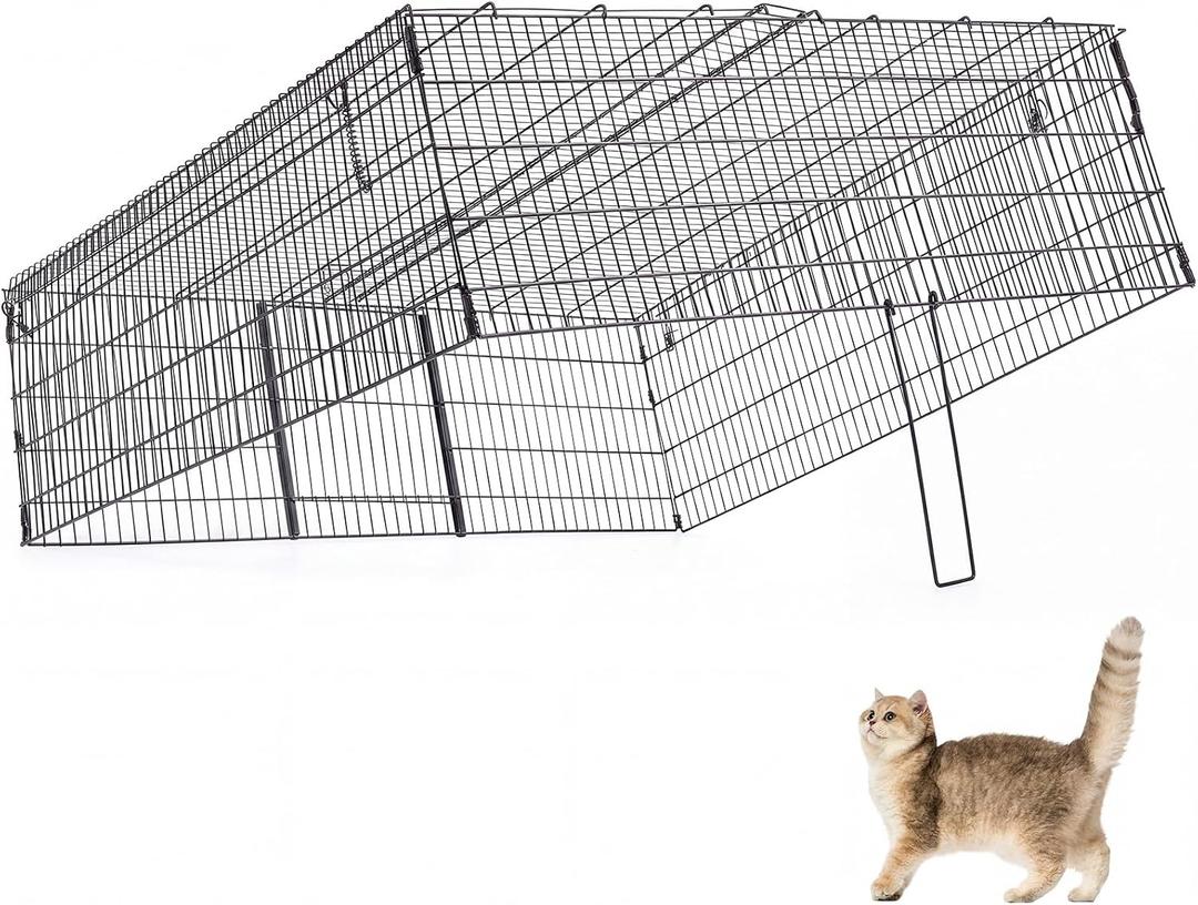 36 x 36 x 14 Inches Folding Live Humane Animal Trap, Easy, Safety