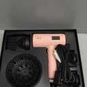 AINA Pro Salon Hair Dryer (New tech), 2000W Blow Dryer with Diffuser Comb for Women | BLDC Hair Dryer | Brushless Motor 150,000 RPM | Ionic | LED Display | 4 Magnetic Attachments 110V/ALCI (Baby Pink)