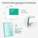 Pixy Canvas Floater Frame 12x16 for 3/4 (0.75) inch Deep Canvas Paintings/Canvas Prints/Wood Canvas Panels/Wall Art/Wall Decor/Home Decor/Artwork (White, 12 x 16 inch, Landscape)