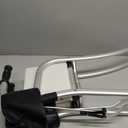 Walkers for Seniors with Seat, Lightweight Folding Space Saver Mobility Rolling Walker,Height Adjustable Standard Walker with Aluminum Frame, 5-inch Wheels, Compact Travel Walker (Silver)