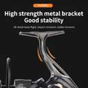 Big Game Surf Spinning Fishing Reel 8000/12000,20KG Drag Power Backlash-Free Bearings,Metal Reel Seat,Zinc Alloy Gear for Saltwater Inshore and Offshore Fishing